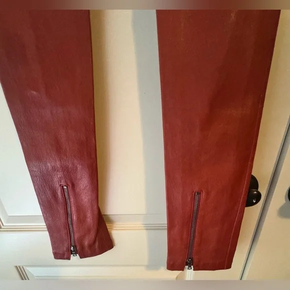 Alice + Olivia Red Leather Zip Fly Pants
Size 2 - Picture 3 of 14